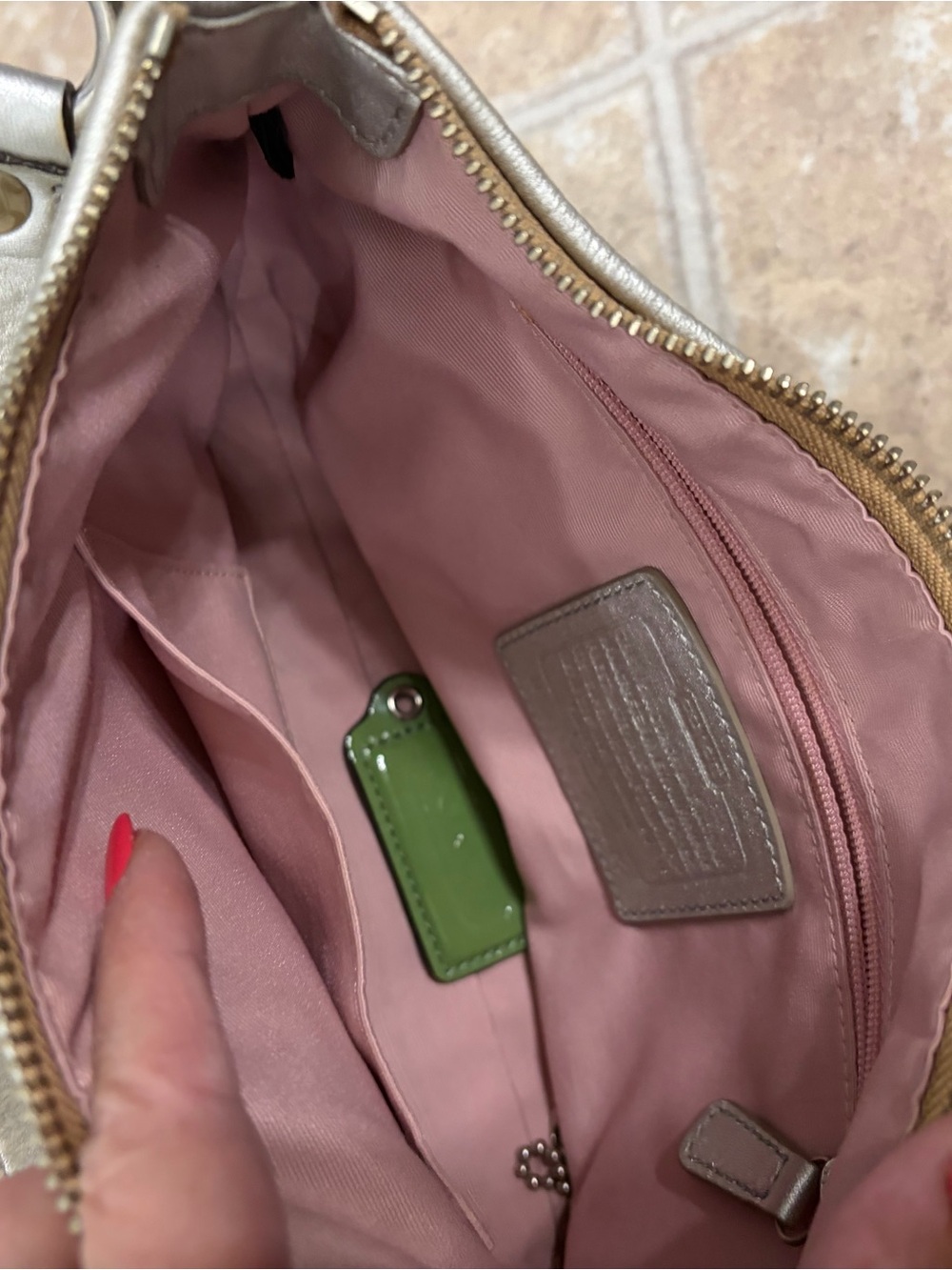 Coach Signature Canvas Multi-Color Patch mini Hobo Bag - Beige - Picture 4 of 6